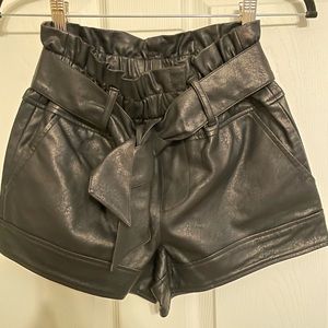Urban-outfitters Faux Leather Shorts - XS